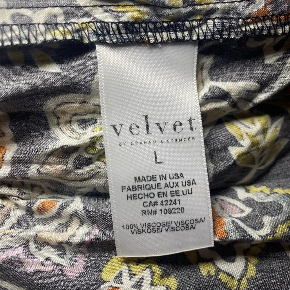 NWT Velvet by Graham & Spencer‎ Floral Fireglow Paloma Sleeveless Dress Summer